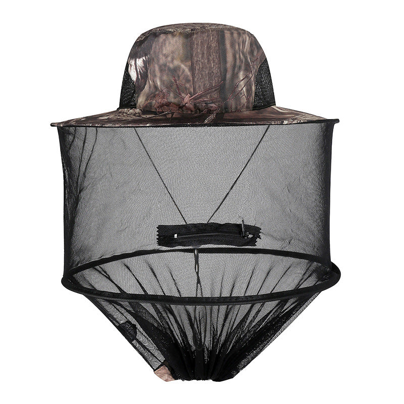 Outdoor Fishing Cape Mosquito Repellent Hat - One Red Hill